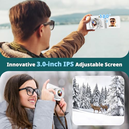 48MP 4K Digital Camera with 16X Zoom and Flip Screen A49517