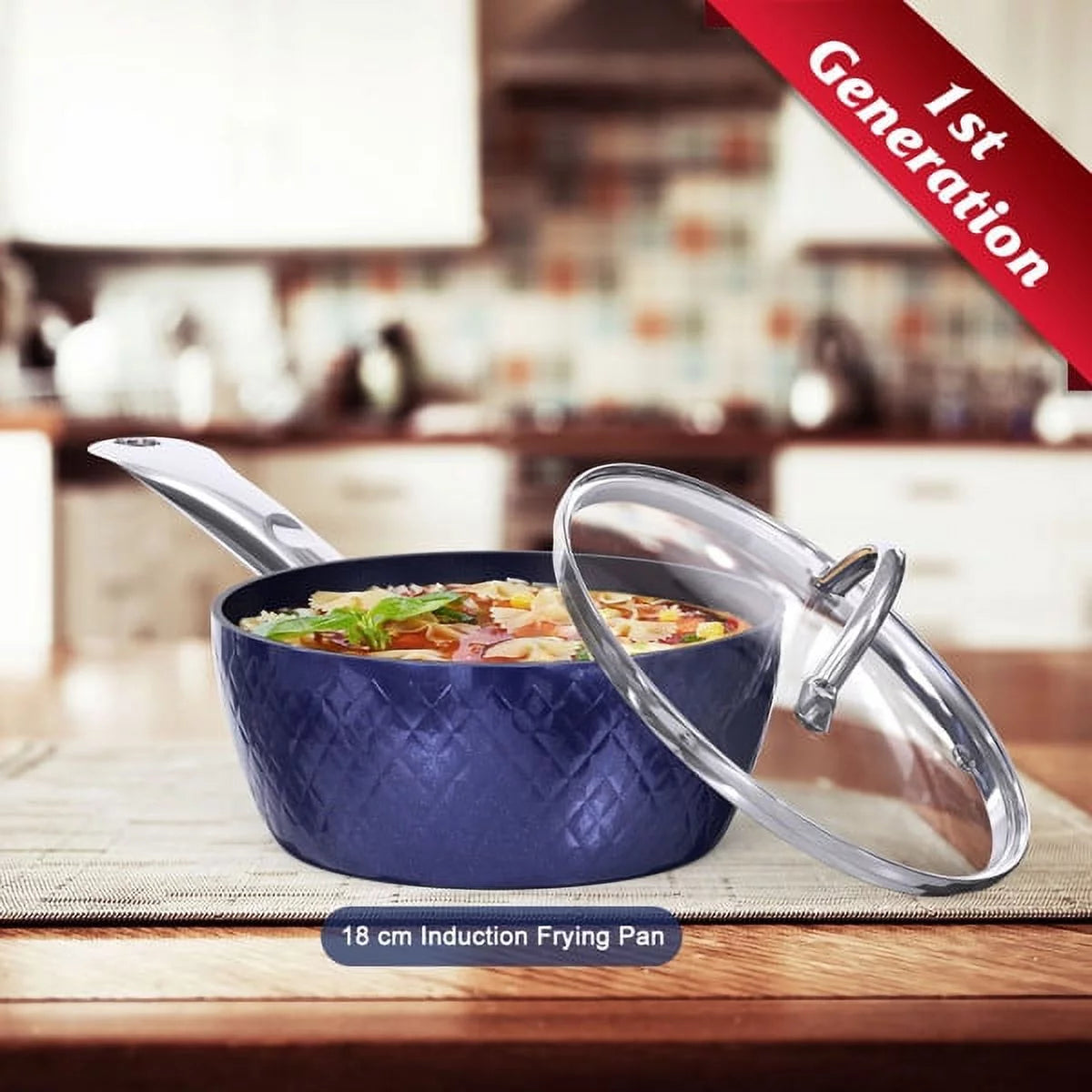 3Pieces Non Stick Aluminum Ceramic Frying Pan Set O904806
