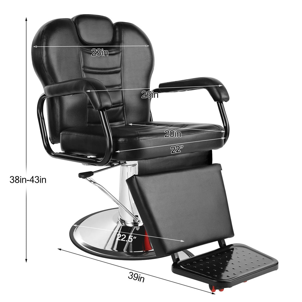 Hydraulic Heavy Duty Recliner Barber Chair V8778