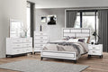 4pc Full Size Bed Dresser Mirror Nightstand White Bedroom Furniture Set H699727