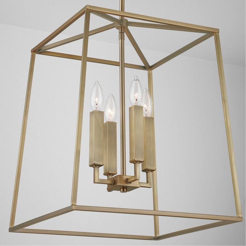 4 Light Foyer Matte Black X491