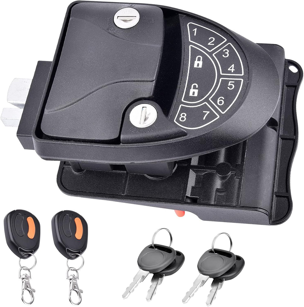 RV Keyless Entry Door Lock with Key Fobs and Backlit Keypad W51443