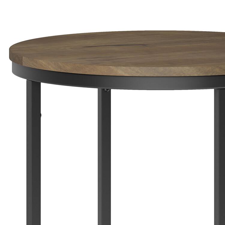 18x22 Metal Round Accent Side Table B95517