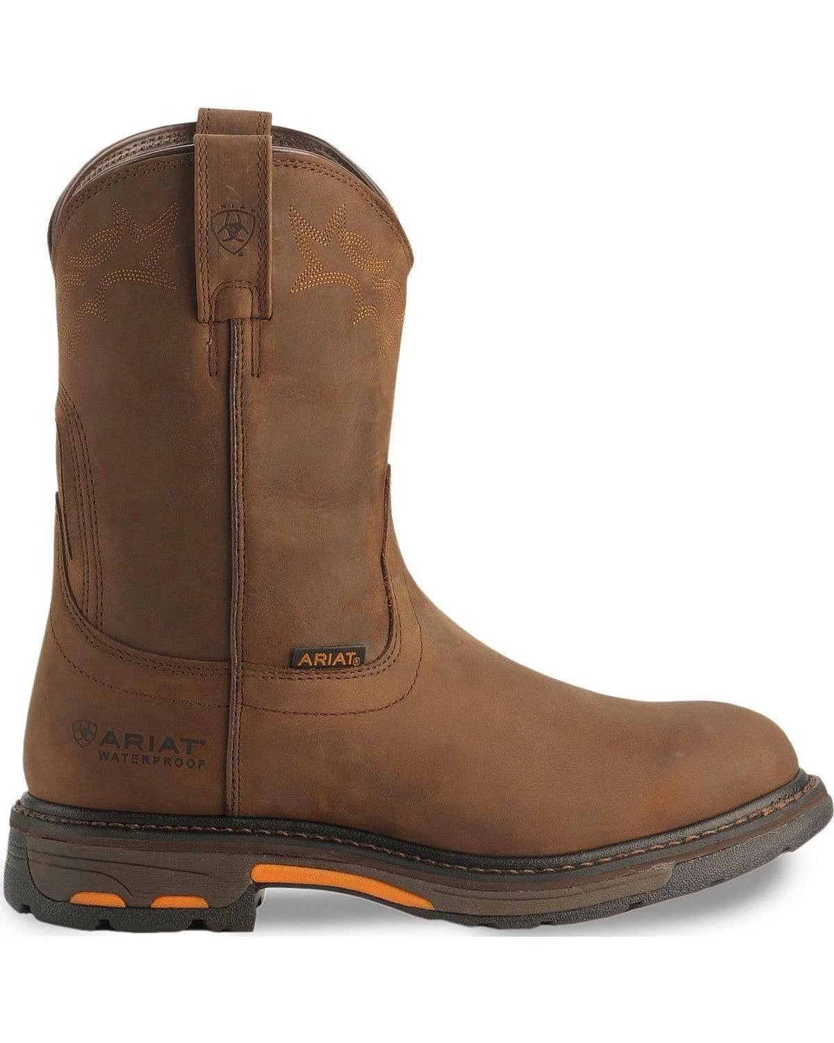 Brown Pull-On Work Boots I980