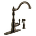 Oil-Rubbed Bronze Single-Handle Swiveling Kitchen Faucet L4353