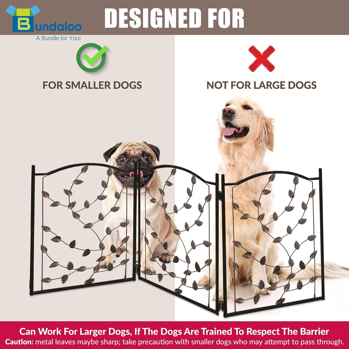 Freestanding Metal Folding Pet Gate M842422
