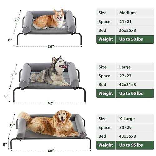 Large Elevated Cooling Dog Bed G959054