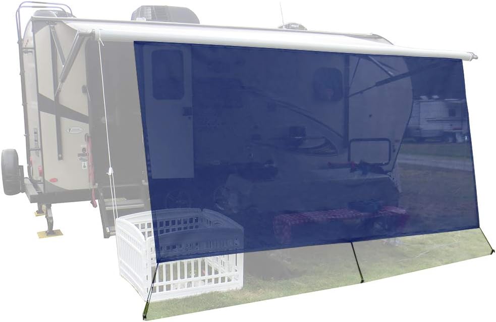 Black Mesh RV Awning Sunshade O66435