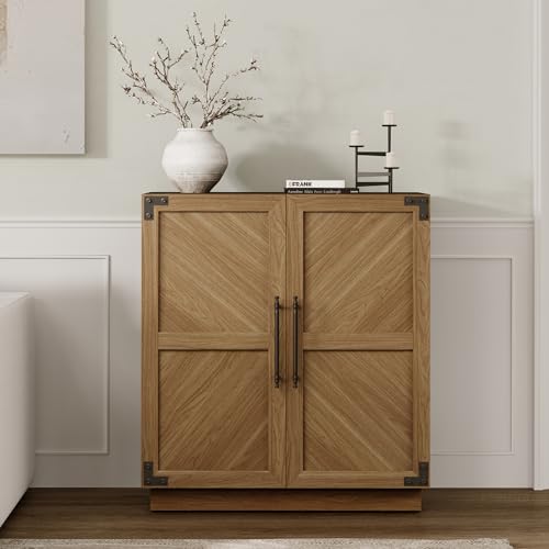 Sideboard Buffet Cabinet with Doors and Adjustable Shelves C75264