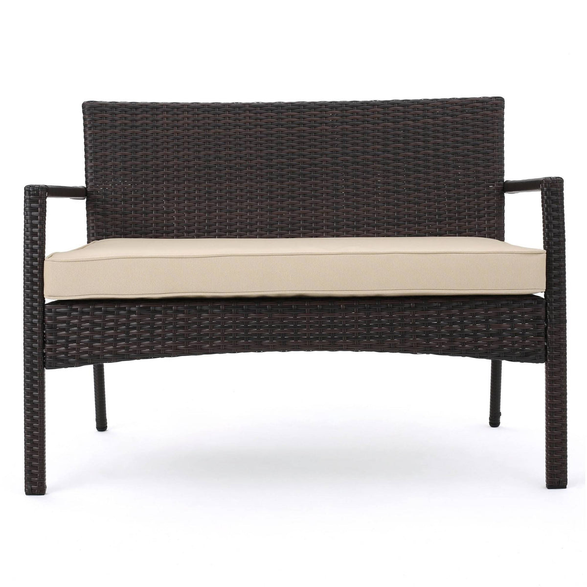 Brown 4pc Wicker Chat Set P196