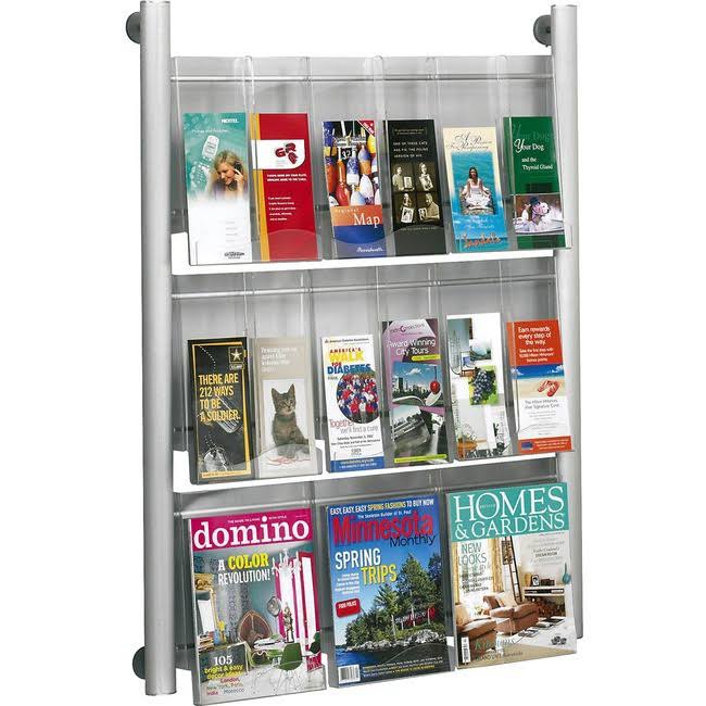 9 Pocket Magazine Wall Rack O62205