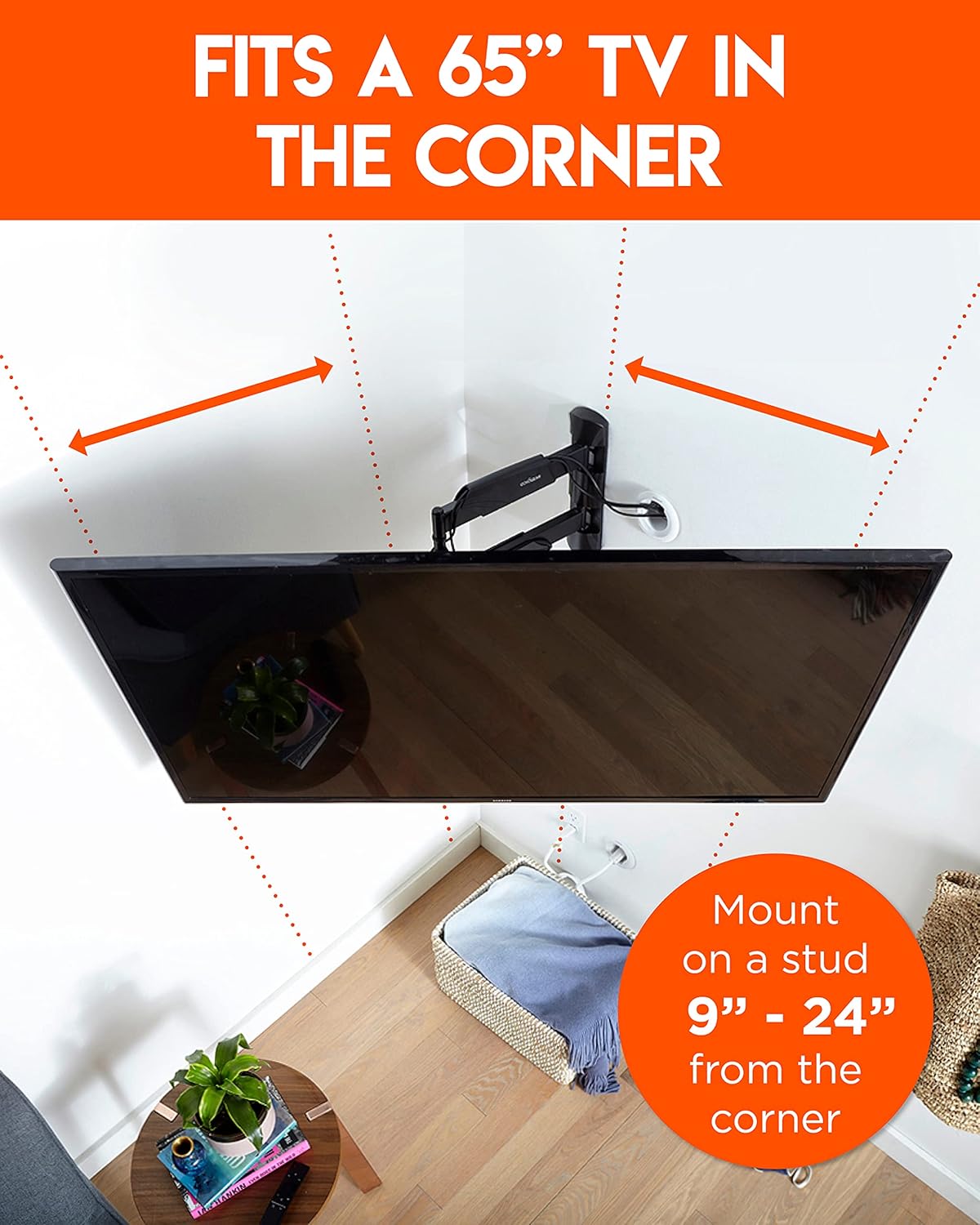 Corner TV Wall Mount Up To 65 B97286