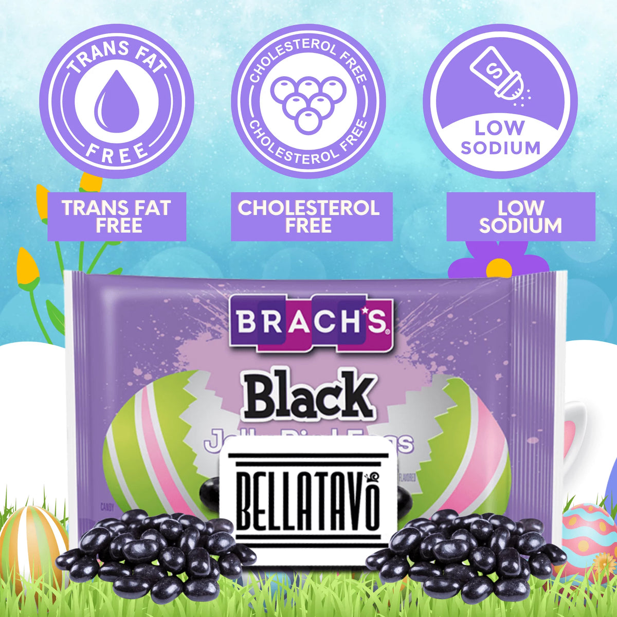 Black Jelly Beans Bundle, Two 9 Oz Bags E345175