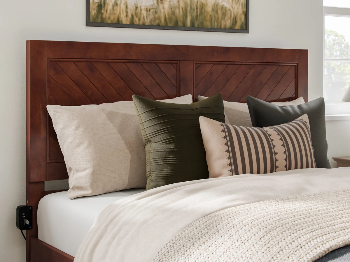 Queen Solid Wood Platform Bed with Storage Drawers T385278