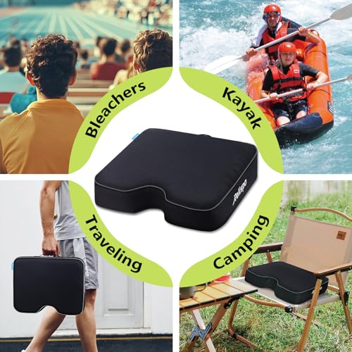 Stadium Seat Cushion with Memory Foam Waterproof Extra Thick L766