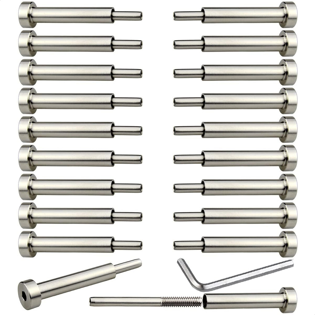 20 Pcs 1/8 Invisible Turnbuckle Kit, T316 Stainless Steel Cable Railing Hardware Kit B503