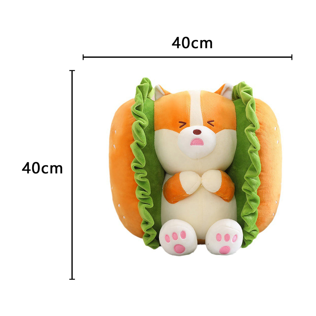 Fuzzy Hamburger Plush Toy T445978