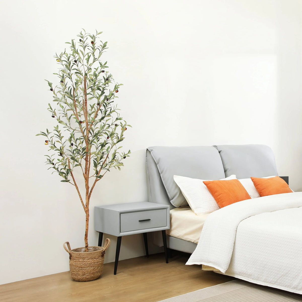 6 ft Artificial Olive Plant with Fruits P9845