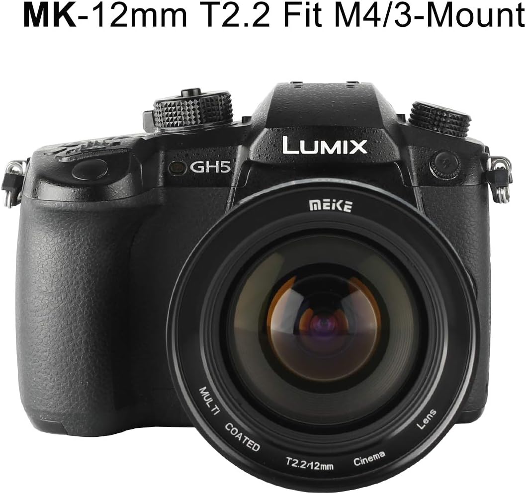 12mm T2.2 Manual Focus Wide Angle Cinema Lens for M43 Mount Cameras T153356