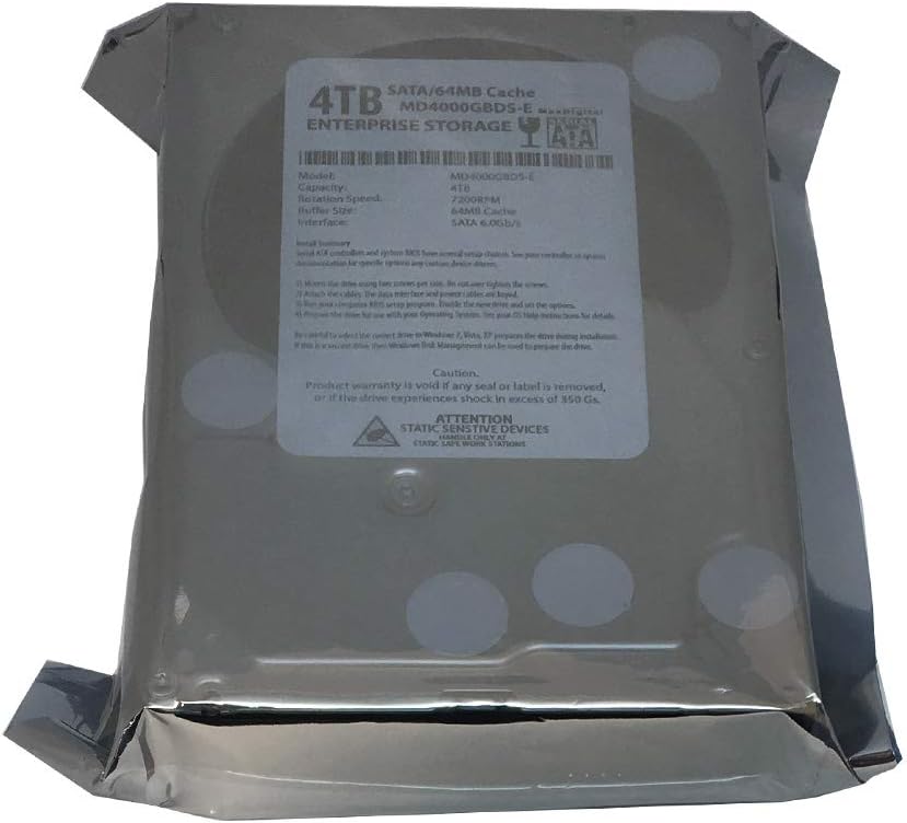 4TB 7200RPM 64MB Cache SATA III 3.5" Internal Hard Drive Pack of 2 E7438