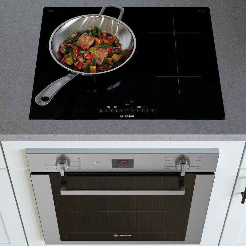24 in. Induction Cooktop in Black with 3-Elements Z67376