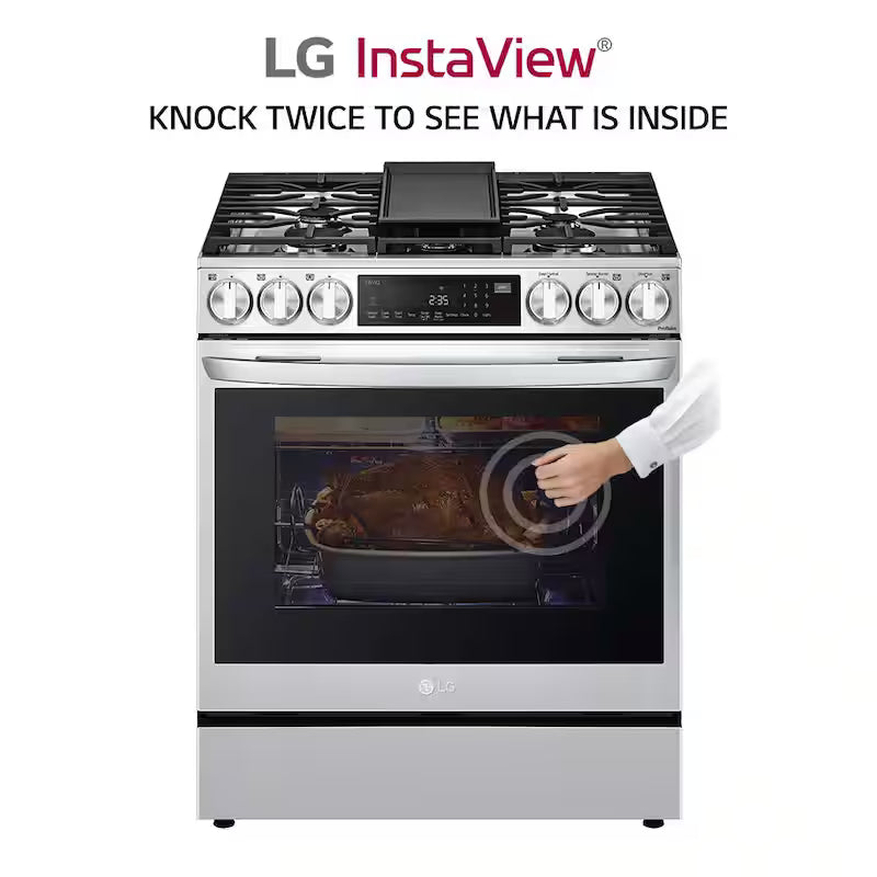 6.3 cu. ft. Slide-in Gas Range with Air Fry in Stainless Steel L2415