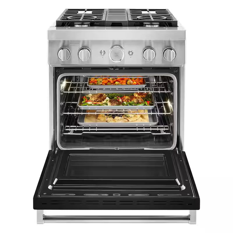 4 Burner Dual Fuel Freestanding Smart Range L4806