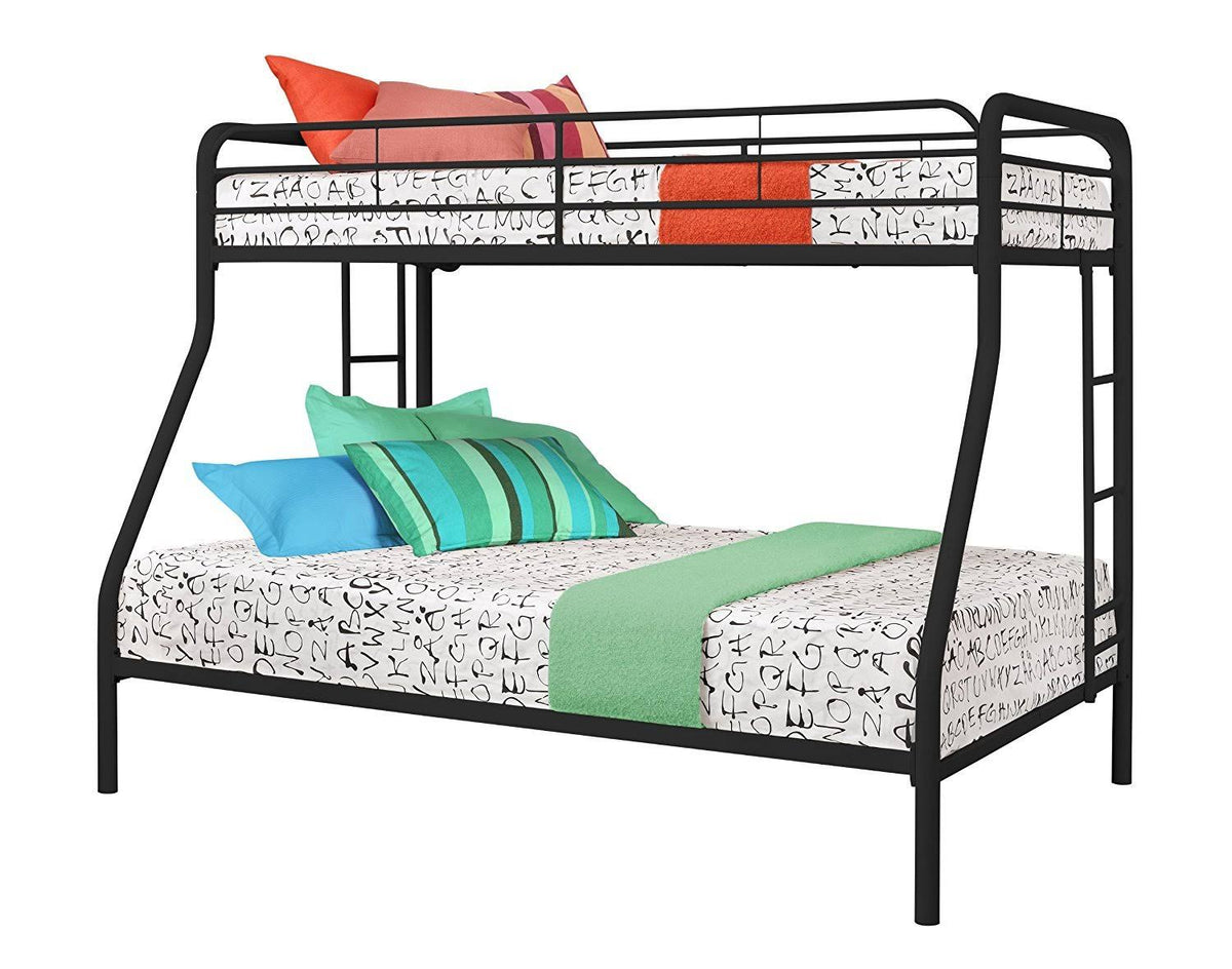 Twin-Over-Full Bunk Bed with Metal Frame and Ladder G809733