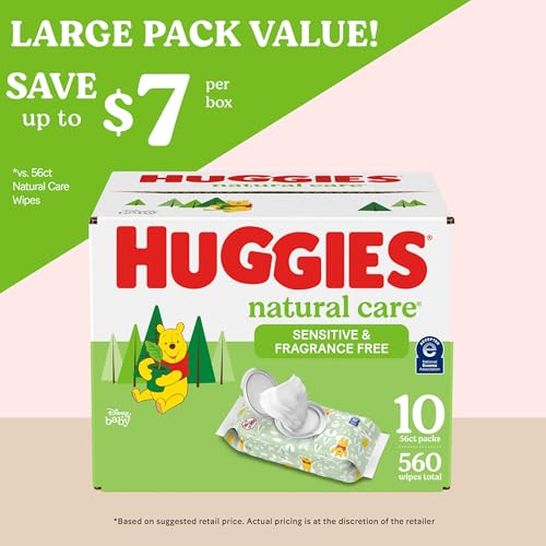 Unscented Hypoallergenic Baby Wipes, 768 Wipes Total N164