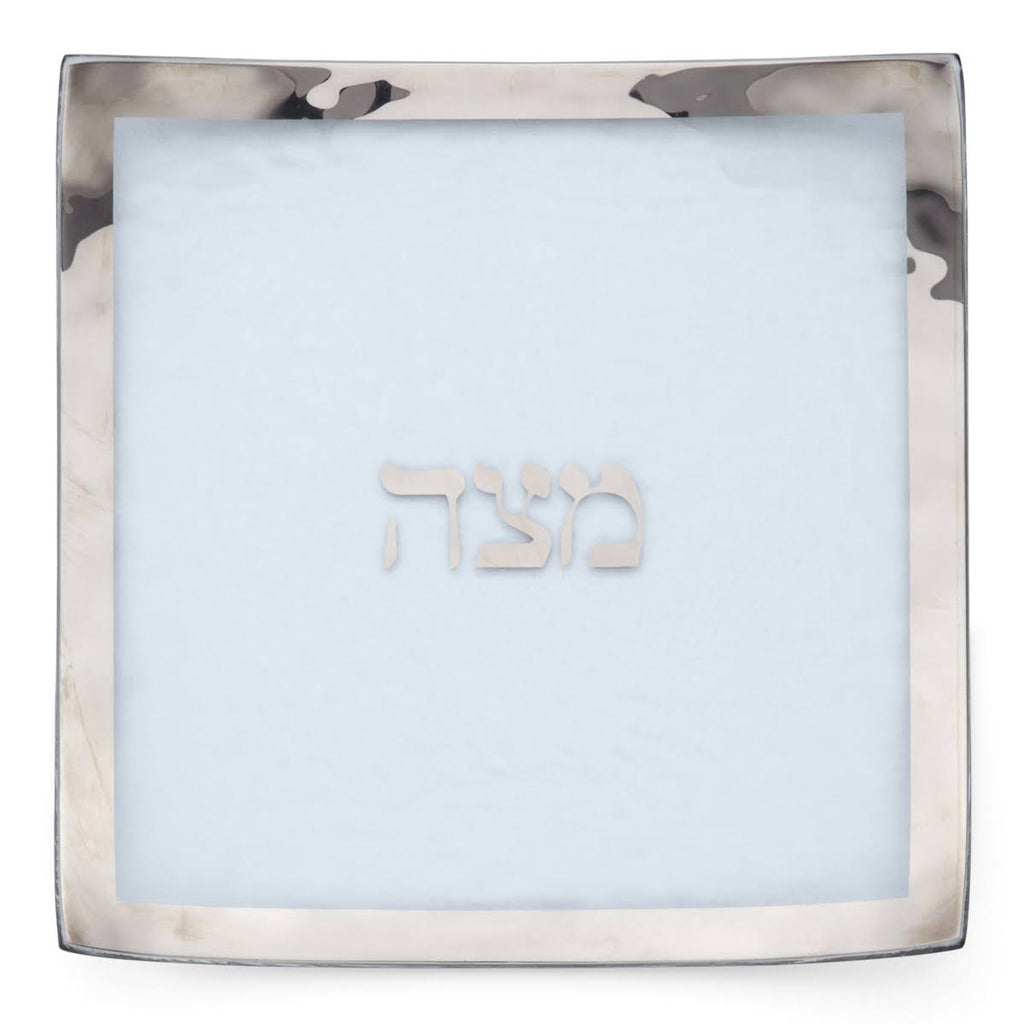 Platinum Square Matza Plate K7362
