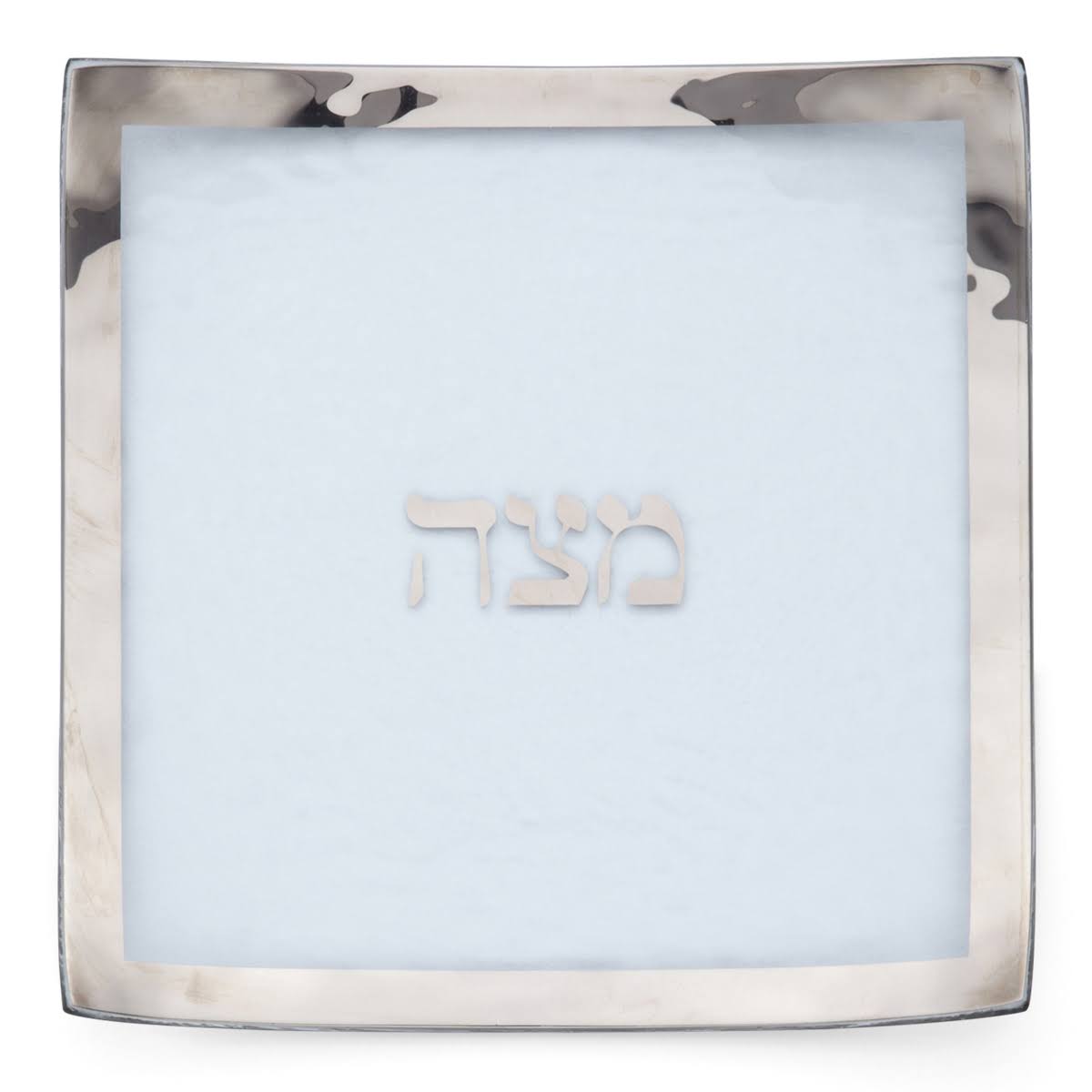 Platinum Square Matza Plate K7362