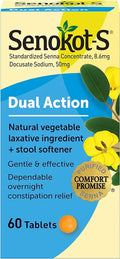 60 Tablets Natural Vegetable Laxative Plus Stool Softener Tablets M80056