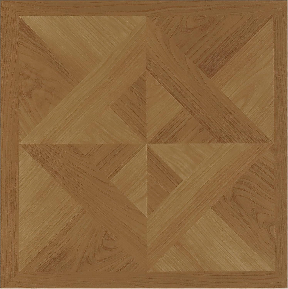 Light Oak Diamond Parquet Pattern 20 Tiles 12" x 12" Self Adhesive Vinyl Floor Tiles C60883