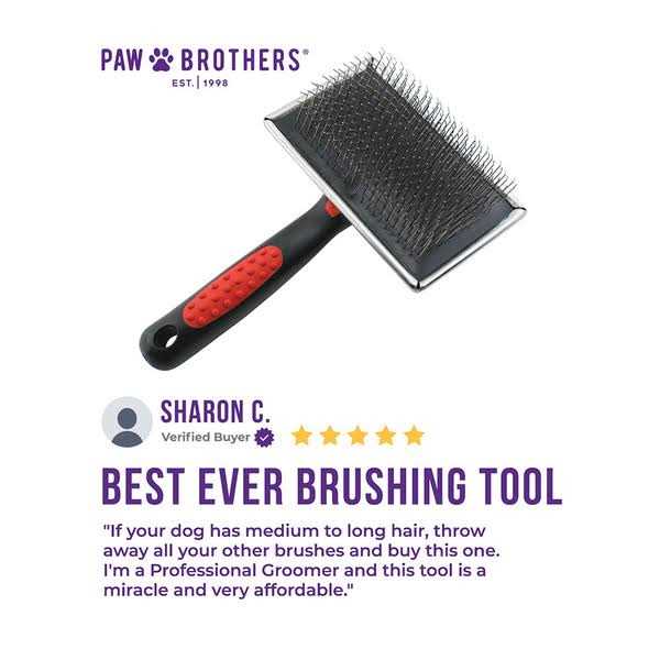Extra Long Pin Flat Slicker Brush for Dogs F64382