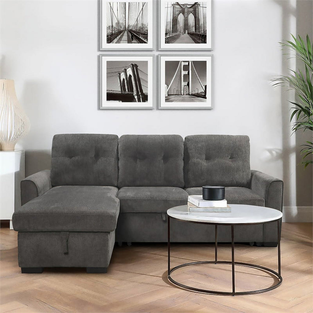 Dark Gray Reversible Sectional E995