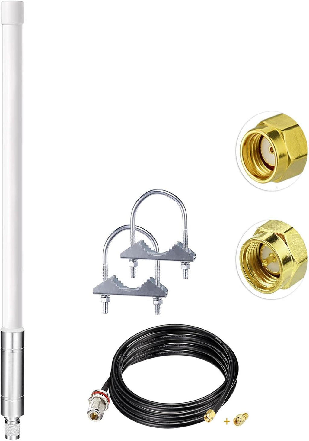 Lora Antenna 915mhz 4dbi with 10ft Cable Pack of 2 W897