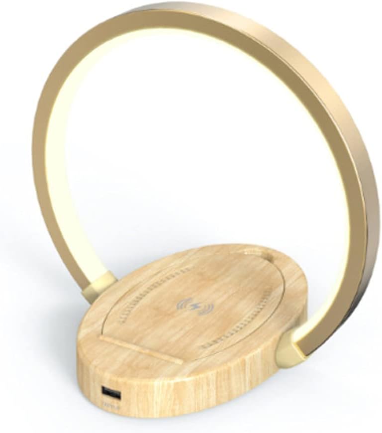 LED Wood Table Lamp with 3 Brightness Levels J533