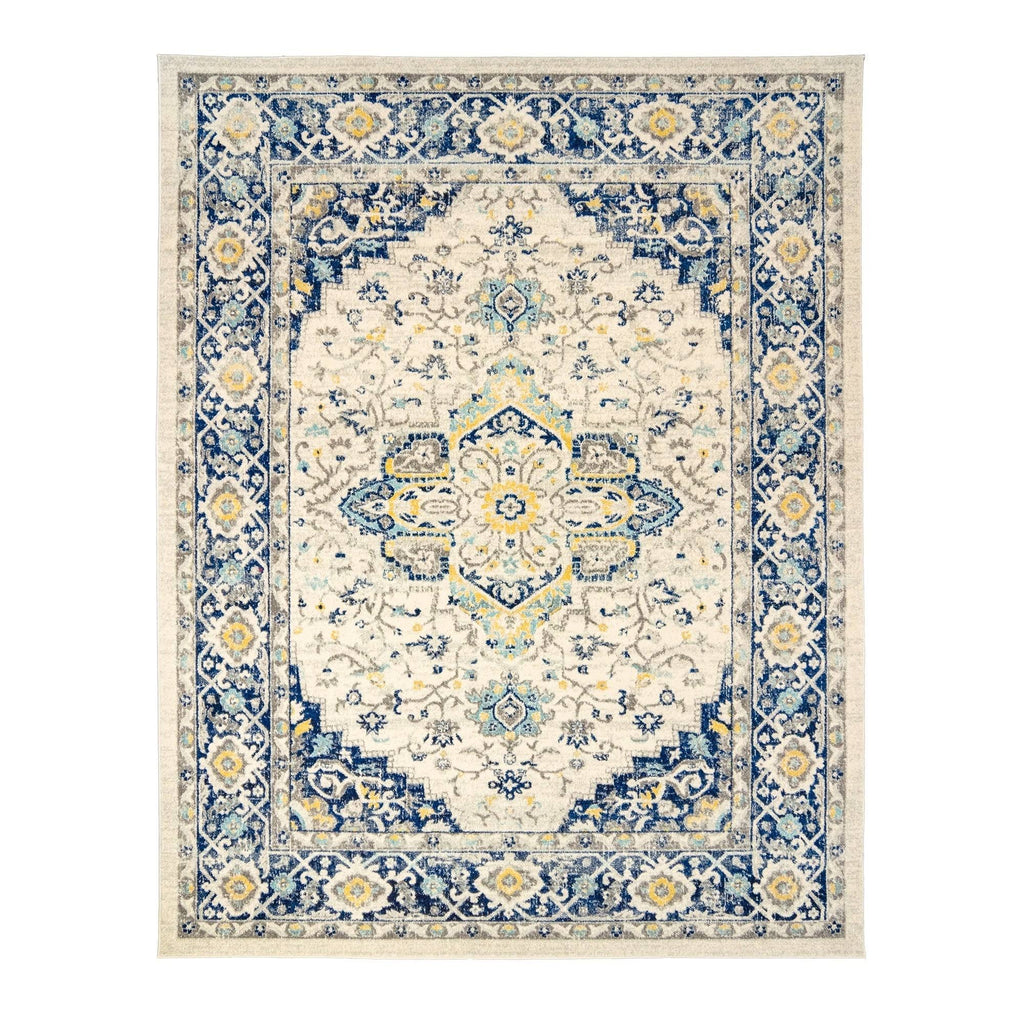 Navy 5 x 7 ft Indoor Area Rug D1257