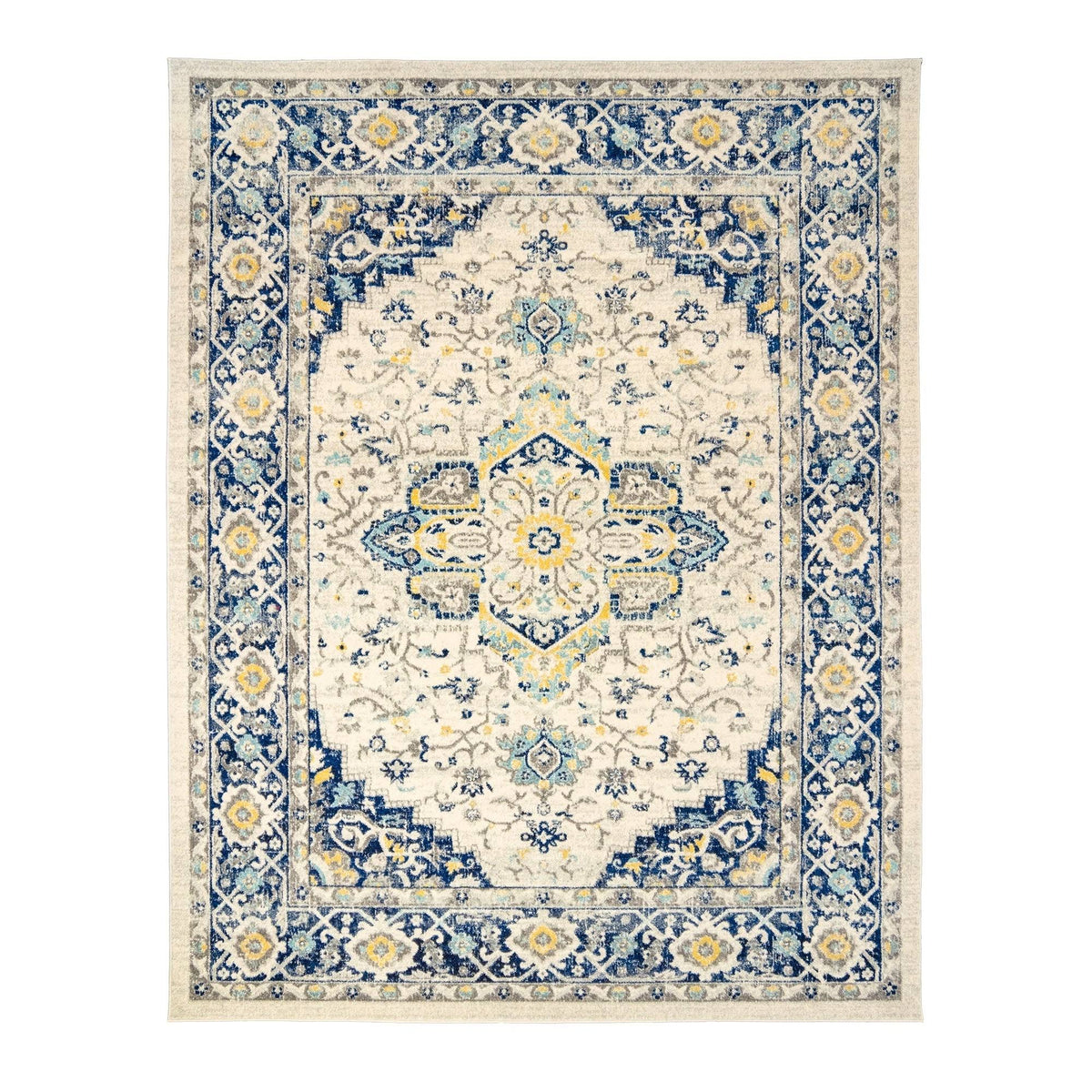 Navy 5 x 7 ft Indoor Area Rug D1257