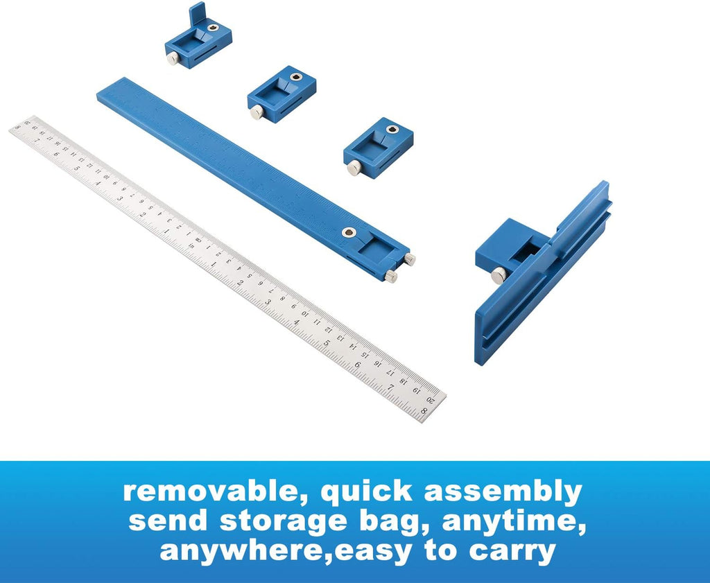 Cabinet Hardware Jig Tool Adjustable Drill Template Guide Pack of 2 M31961