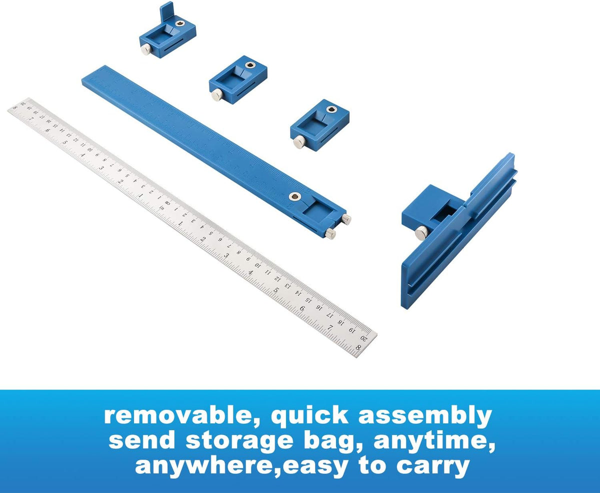 Cabinet Hardware Jig Tool Adjustable Drill Template Guide Pack of 2 M31961