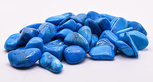 1 lb Blue Howlite Tumbled Stone Crystal E75495