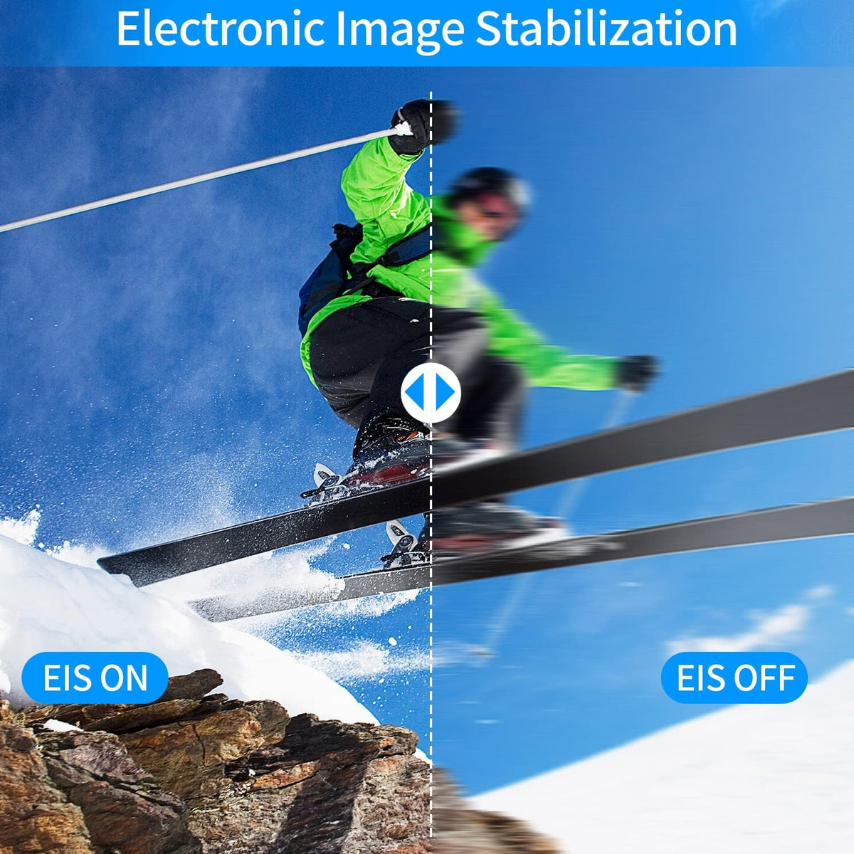 4K 60FPS Sports Camera with EIS Anti-Shake and 8X Zoom K3568