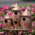 Copper Triple Bird House Stake L608523