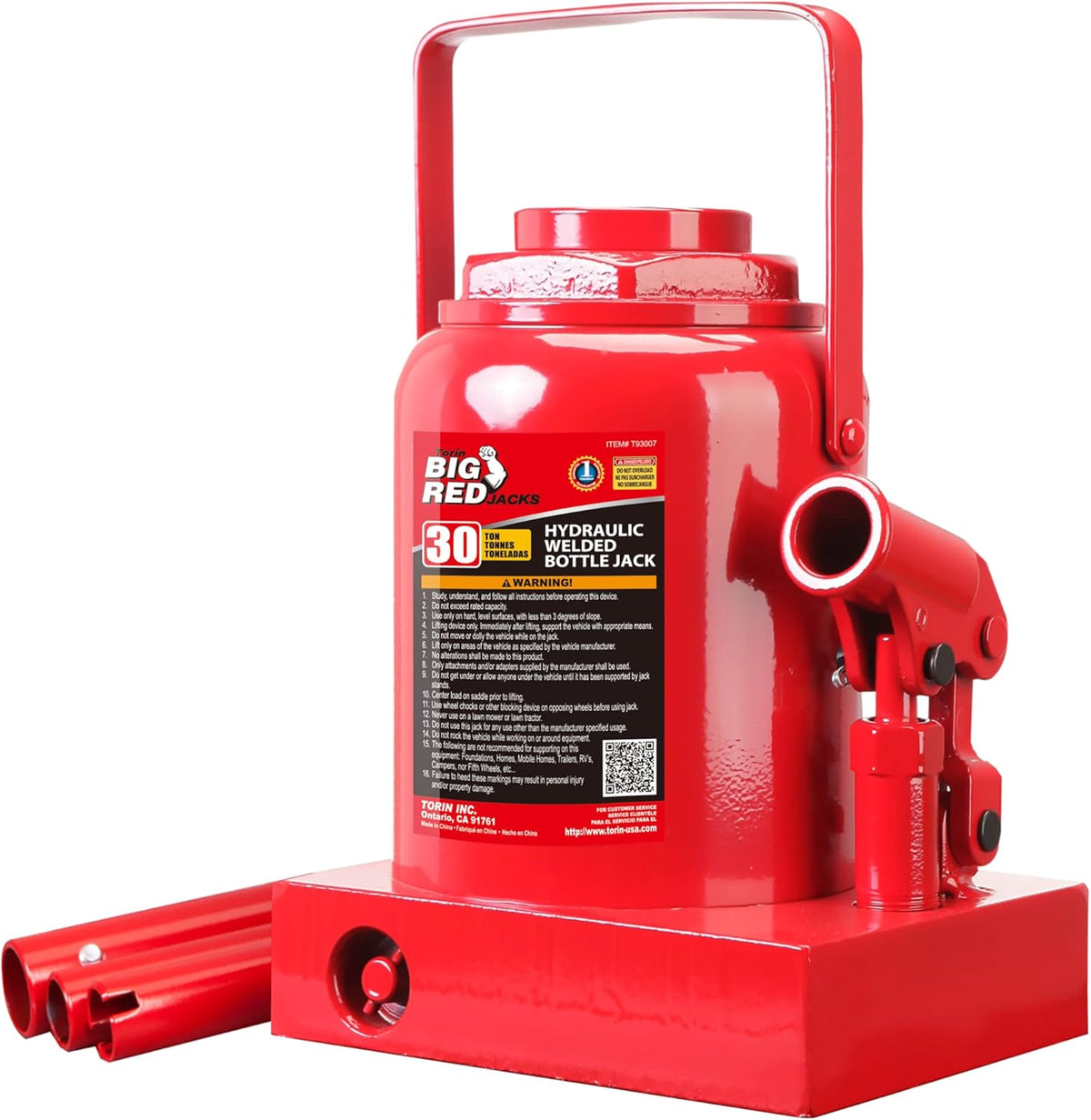30 Ton Hydraulic Bottle Jack C282956