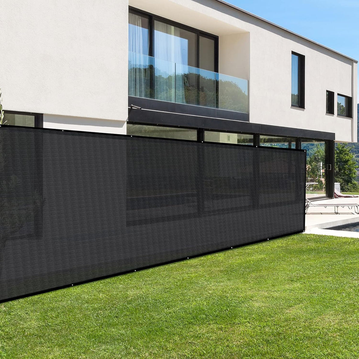 Black Heavy-Duty Mesh Tarp 10ftx20ft Pack of 2 G883348