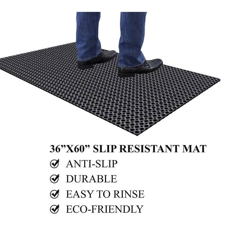 Octagonal 100% Rubber Hollow Mat Z8706