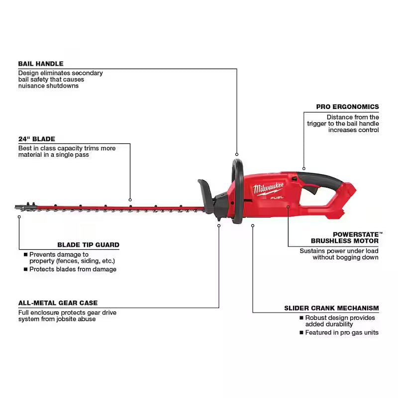 18V Lithium-Ion Brushless Cordless String Trimmer and Hedge Trimmer Combo Kit N79356