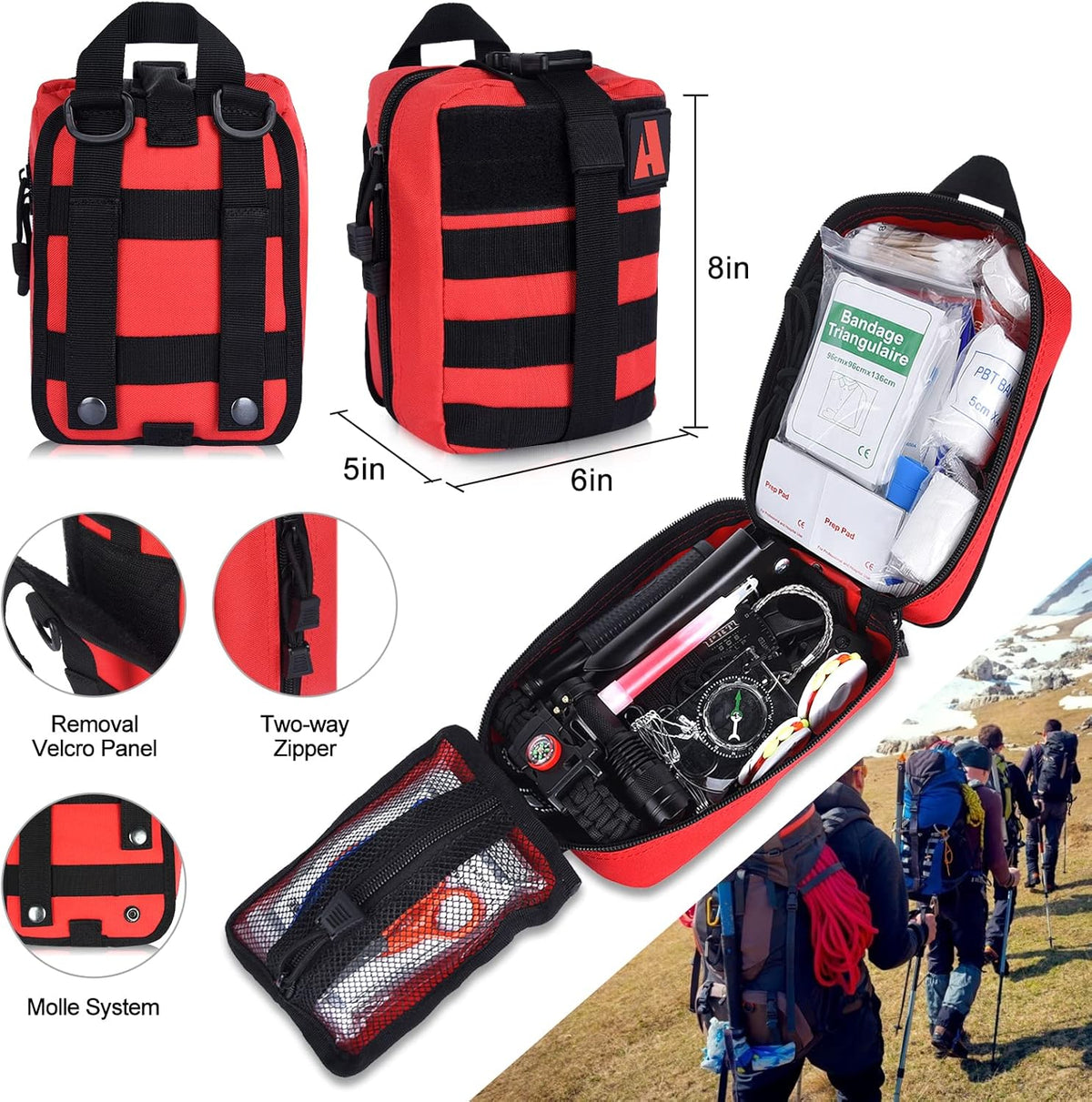 232 pcs Professional Survival First Aid Kit G856094
