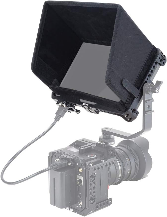 Cage with Sunhood Built-in NATO Rails for Monitor U3686